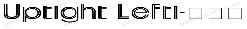 Uptight Lefti字体转换